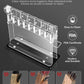 Aiheal Knife Set, 14PCS Stainless Steel Kitchen Knife Set with Clear Knife Block, No Rust and Super Sharp Cutlery Knife Set in One Piece Design with Knife Sharpener for Kitchen, Serrated Steak Knives