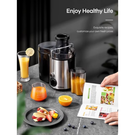 Juicer Machines, 800W Juicer Extractor Max Power, 3" Wide Mouth Centrifugal Juicer with 3 Speed Control for Whole Fruit and Vegetables
