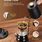 Electric Gooseneck Kettle, Fellow Kettle ±1℉ Temperature Control, 0.8L Pour Over Electric Kettle for Coffee & Tea, Hot Water Boiler, Stainless Steel Inner, 1200W Rapid Heating,LCD Display,Matte Black