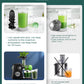 Juicer Machines, Aiheal Celery Slow Masticating Juicer Extractor Easy to Clean with Brush, Cold Press Juicer with Quiet Motor & Reverse Function for Fruits & Vegetables, Recipes