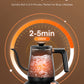 Electric Gooseneck Kettle, Fellow Kettle ±1℉ Temperature Control, 0.8L Pour Over Electric Kettle for Coffee & Tea, Hot Water Boiler, Stainless Steel Inner, 1200W Rapid Heating,LCD Display,Matte Black