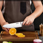 Aiheal Knife Set, 14PCS Stainless Steel Kitchen Knife Set with Clear Knife Block, No Rust and Super Sharp Cutlery Knife Set in One Piece Design with Knife Sharpener for Kitchen, Serrated Steak Knives