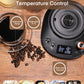 Electric Gooseneck Kettle, Fellow Kettle ±1℉ Temperature Control, 0.8L Pour Over Electric Kettle for Coffee & Tea, Hot Water Boiler, Stainless Steel Inner, 1200W Rapid Heating,LCD Display,Matte Black
