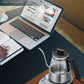Electric Gooseneck Glass Kettle with Temperature Control, 1200W Rapid Boiling Electric Kettle for Pour-Over Tea Coffee, LCD Display, 2H Keep Warm, 0.8L, Silver