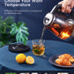 Electric Kettle, Aiheal Glass Kettle Temperature Control With 5 Colors LED Lights Variable, Keep Warm, Fast Boiling Electric Kettle, Stainless Steel Inner Lid & Bottom, 1.7L