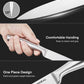 Aiheal Steak Knives with Clear Acrylic Stand, Steak Knives Set of 8, 4.5 Inch Stainless Steel Steak Knife Set, Sharp Micro-Serrated Steak Knives with Gift Box