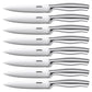 Aiheal Serrated Steak Knife Set, Stainless Steel Steak Knives Set of 8, Never Needs Sharpening Dinner Knives, Micro Serrated Steak Knives with Gift Box
