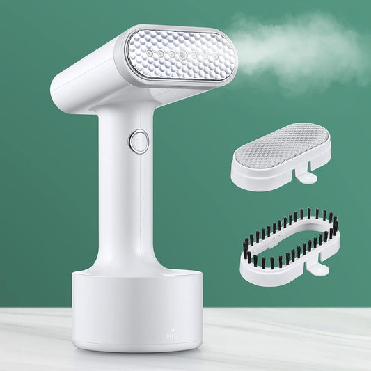 Aiheal Steamer for Clothes, Portable Garment Steamer for Travel, 1200W Power and 25s Fast Heat-up Handheld Clothes Steamer, Steam Iron with 140ML Water Tank for Kinds of Fabric Wrinkle Remove, White
