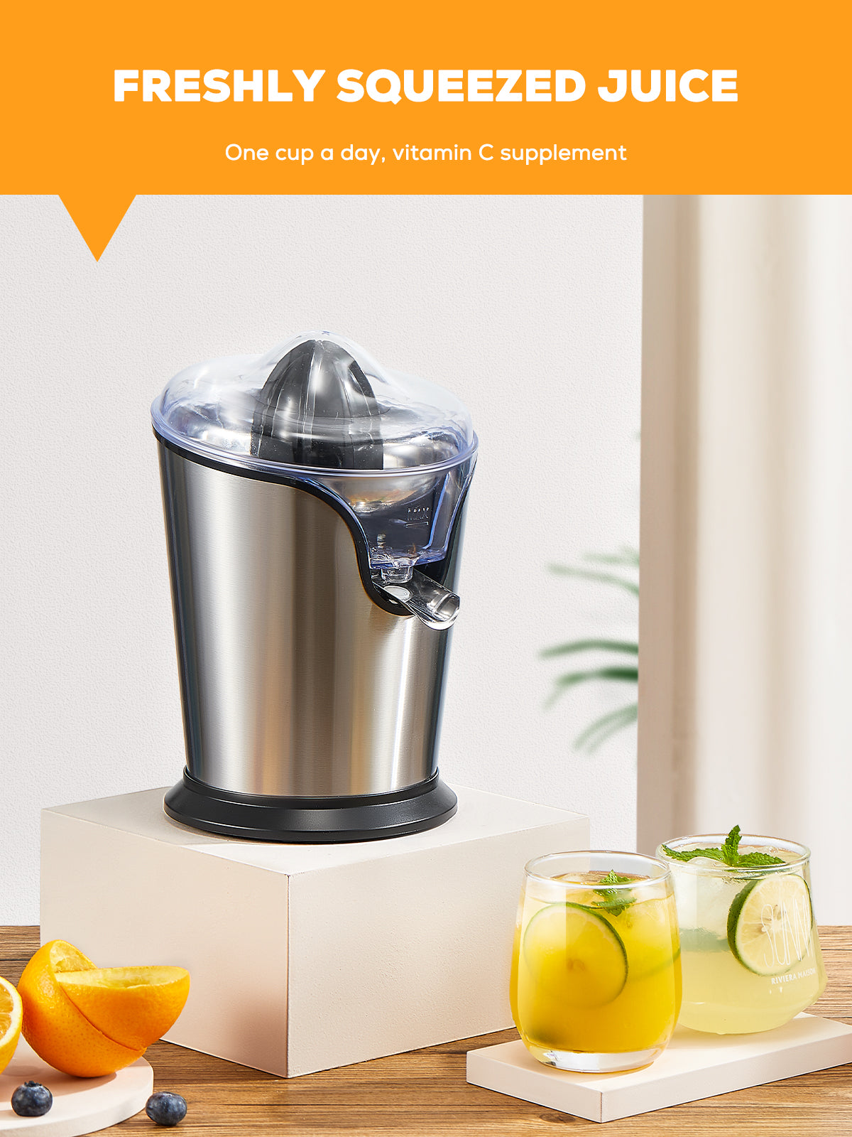 aiheal juicer, freshly squeezed juice, one cup a day, vitamin C supplement